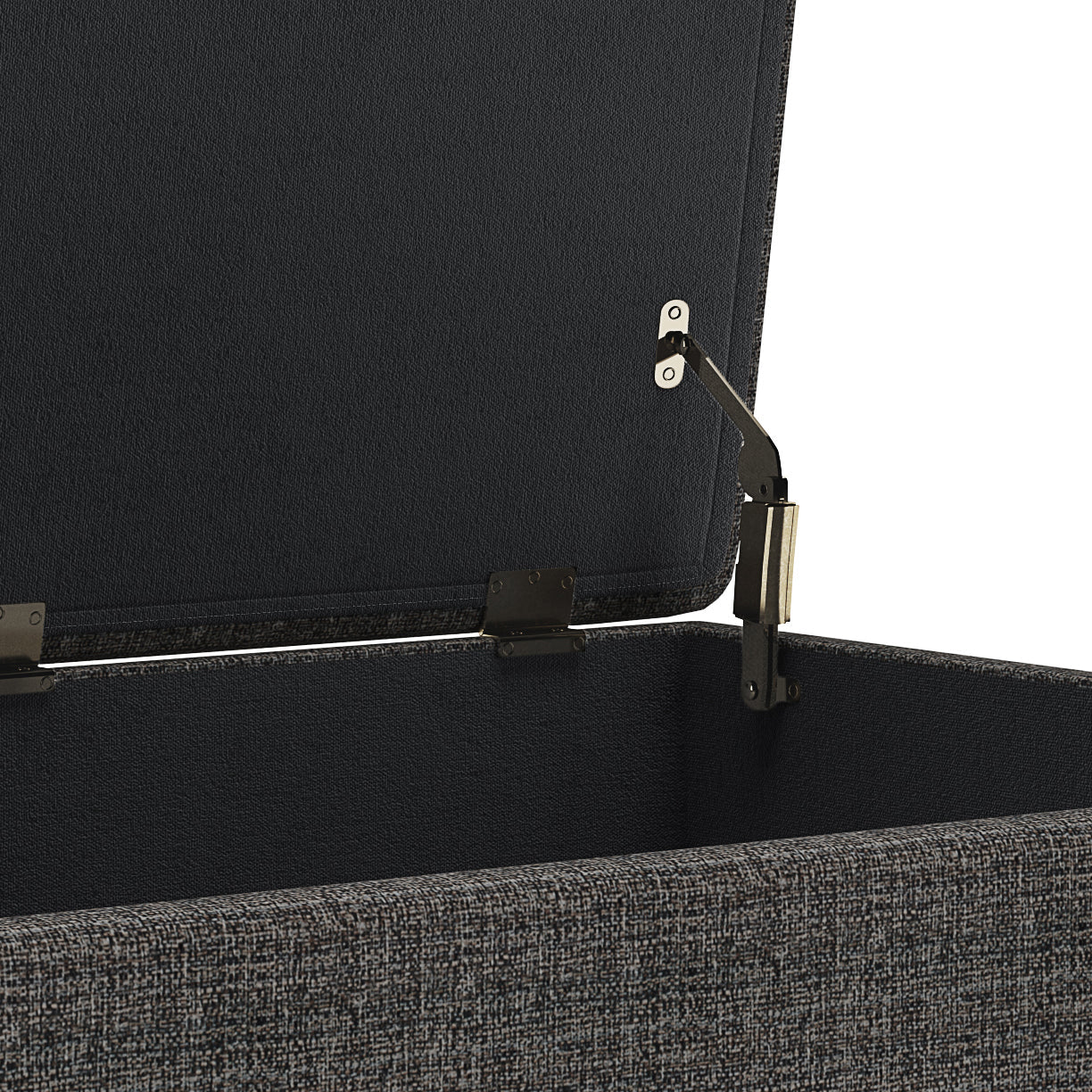 Untamed Upholstered Ottoman with Flip Top Storage and Wood Frame