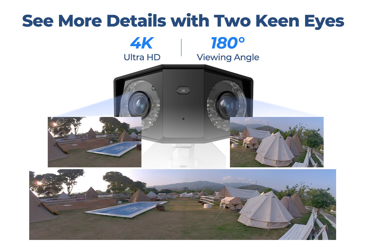 Reolink PoE Security Camera Outdoor System with Dual-Lens Duo 2 PoE