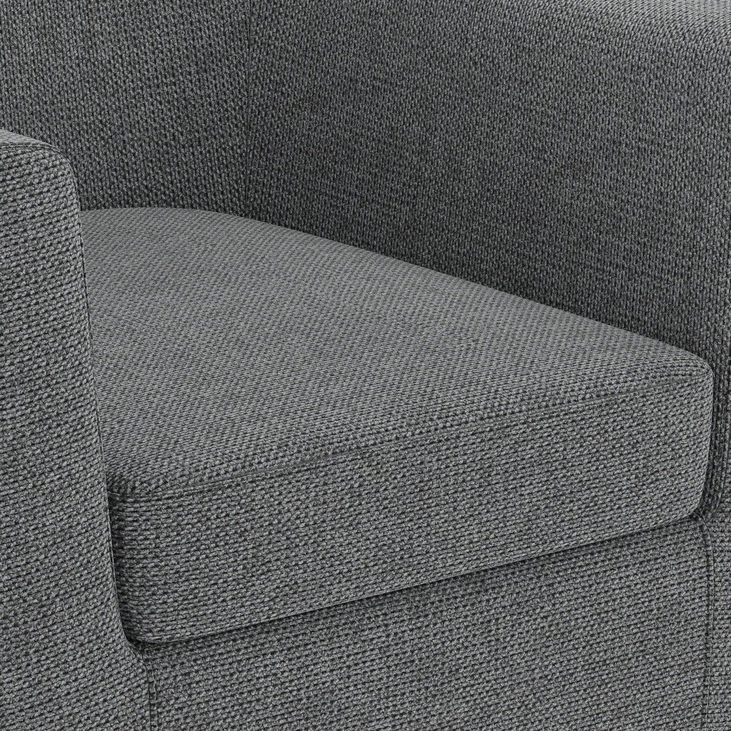 Inspiration Upholstered Armchair with Curved Back and Removable Seat Cushion