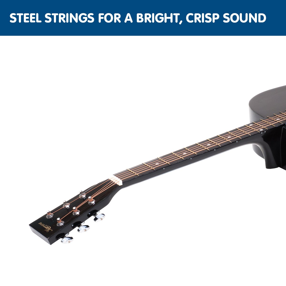 Karrera Electronic Acoustic Guitar 41in  (Black)
