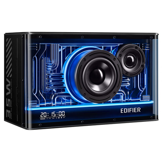Edifier Tabletop Bluetooth Speaker Hi-Res Audio & Hi-Res Audio Wireless Certified Computer Speaker (Black)