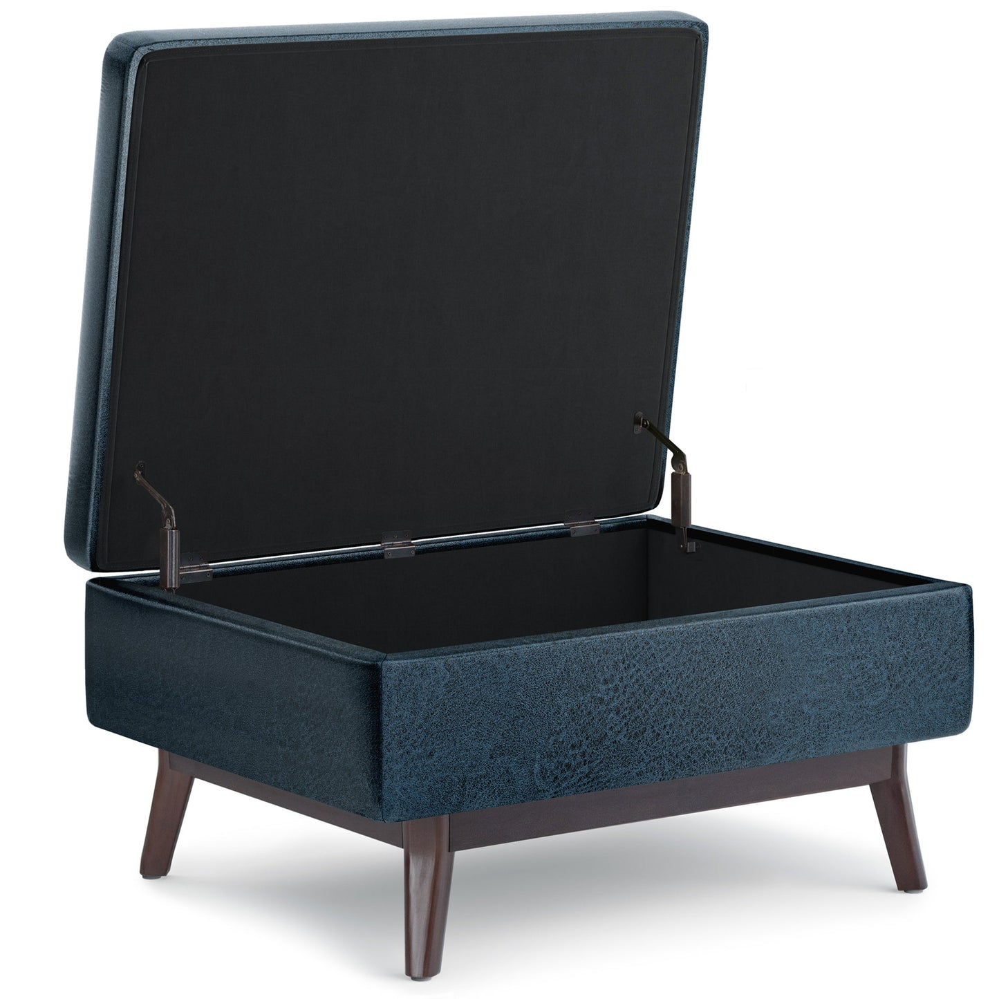 Untamed Upholstered Ottoman with Flip Top Storage and Wood Frame