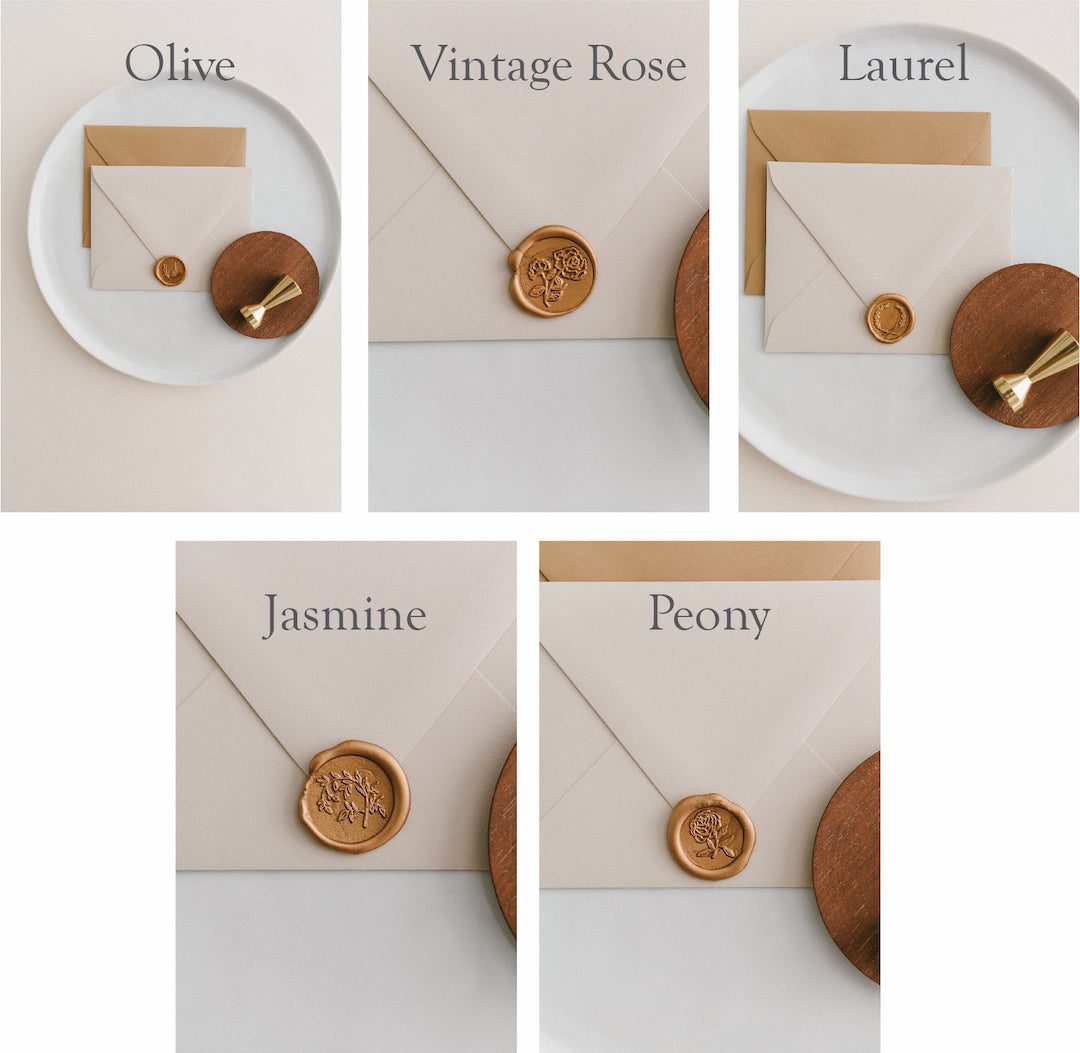 Brass Wax Seal Sets by WRITTEN WORD CALLIGRAPHY