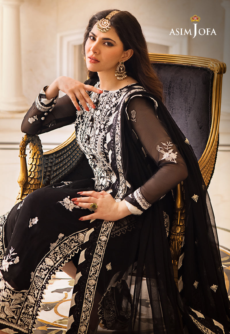 AJZS-02 EMBROIDERED CHIFFON 3 PCS