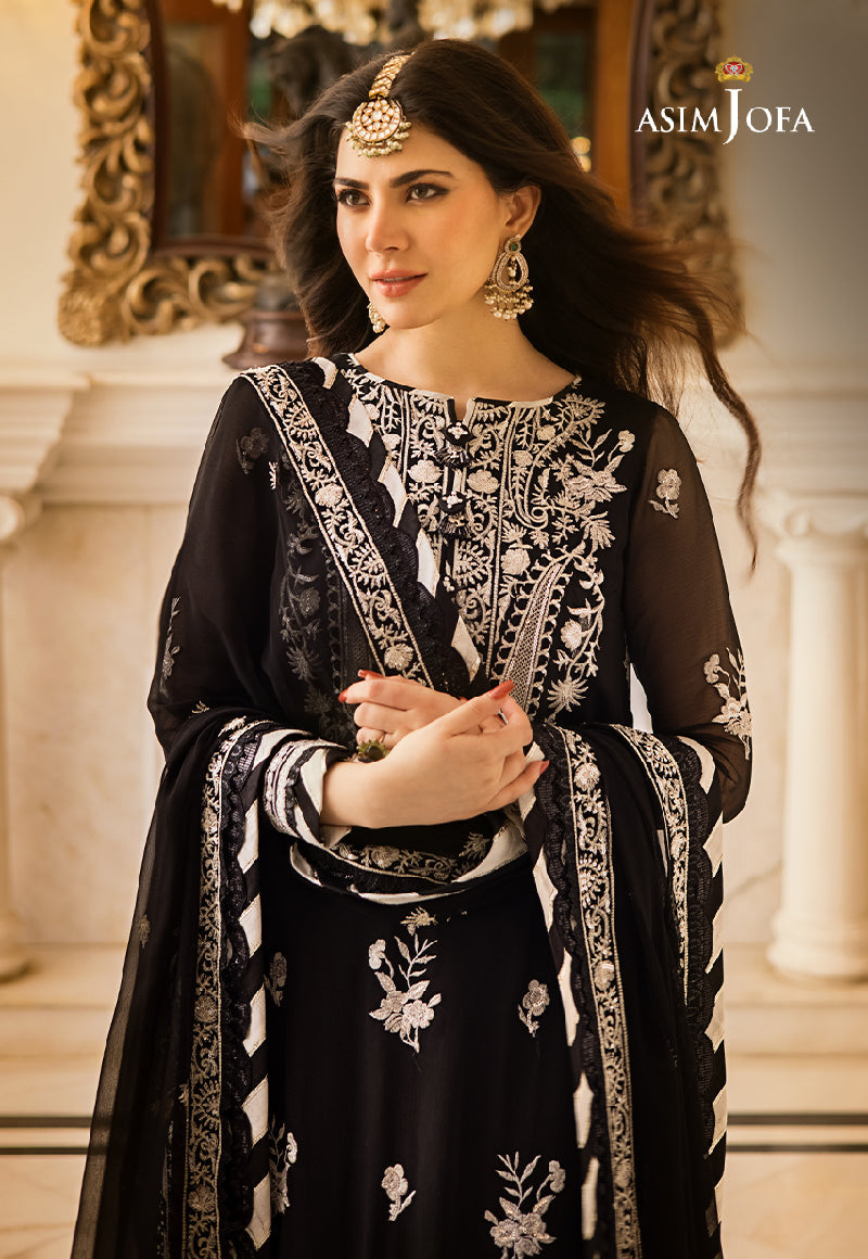 AJZS-02 EMBROIDERED CHIFFON 3 PCS