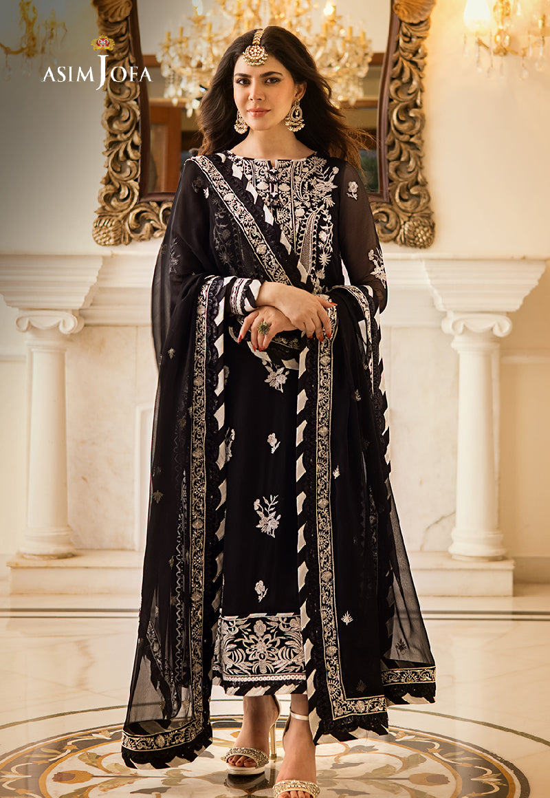 AJZS-02 EMBROIDERED CHIFFON 3 PCS