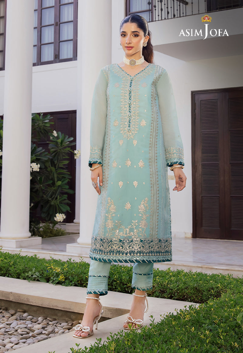 AJZS-26 EMBROIDERED CHANDERI COTTON 1 PC