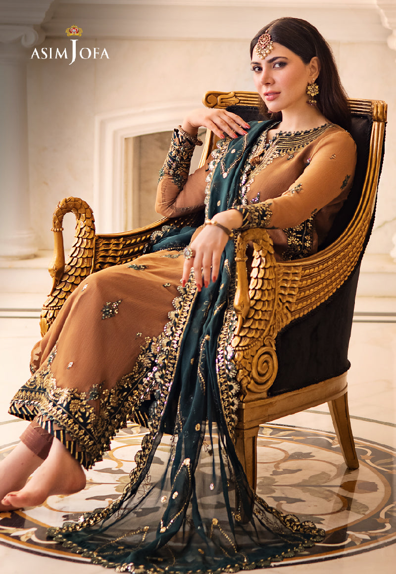 AJZS-09 EMBROIDERED CHIFFON 3 PCS
