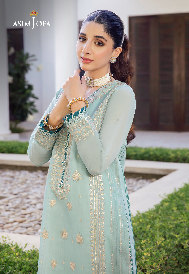 AJZS-26 EMBROIDERED CHANDERI COTTON 1 PC