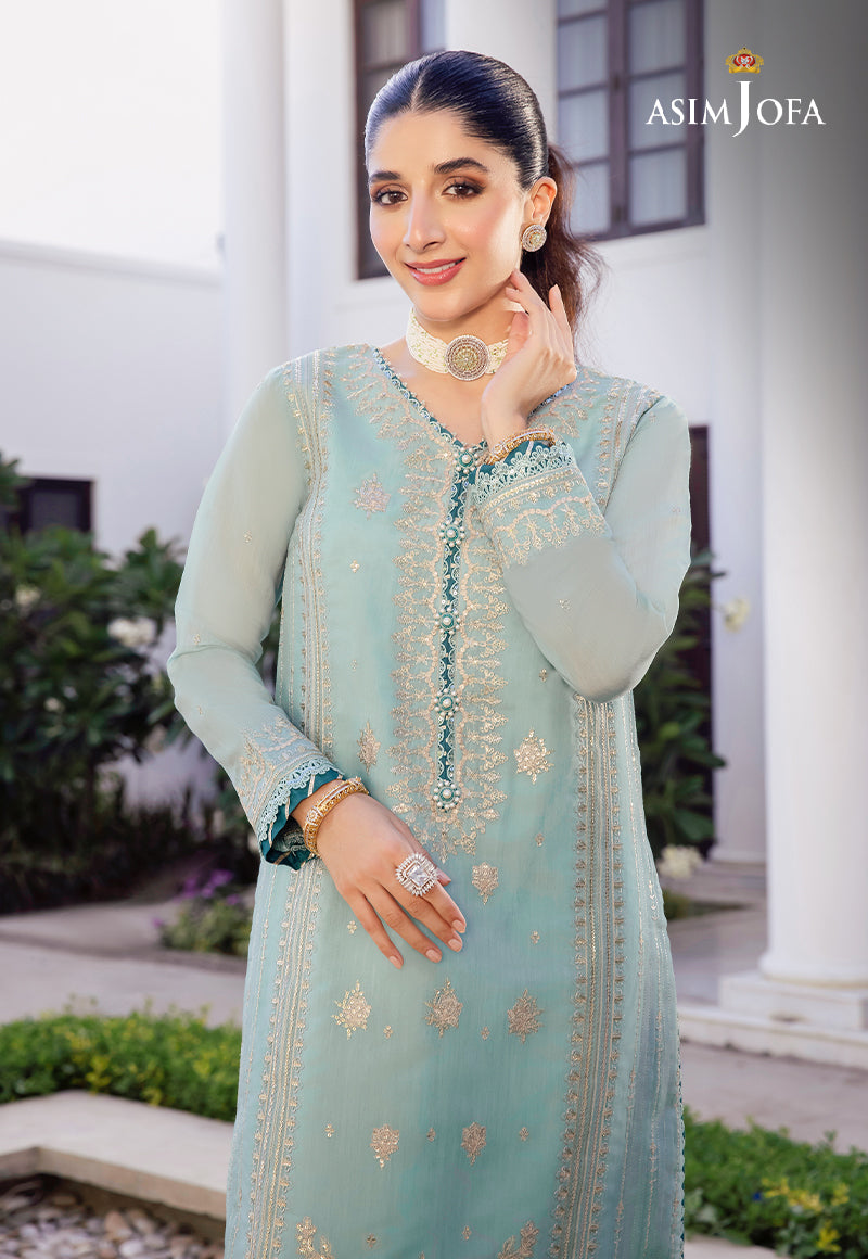 AJZS-26 EMBROIDERED CHANDERI COTTON 1 PC