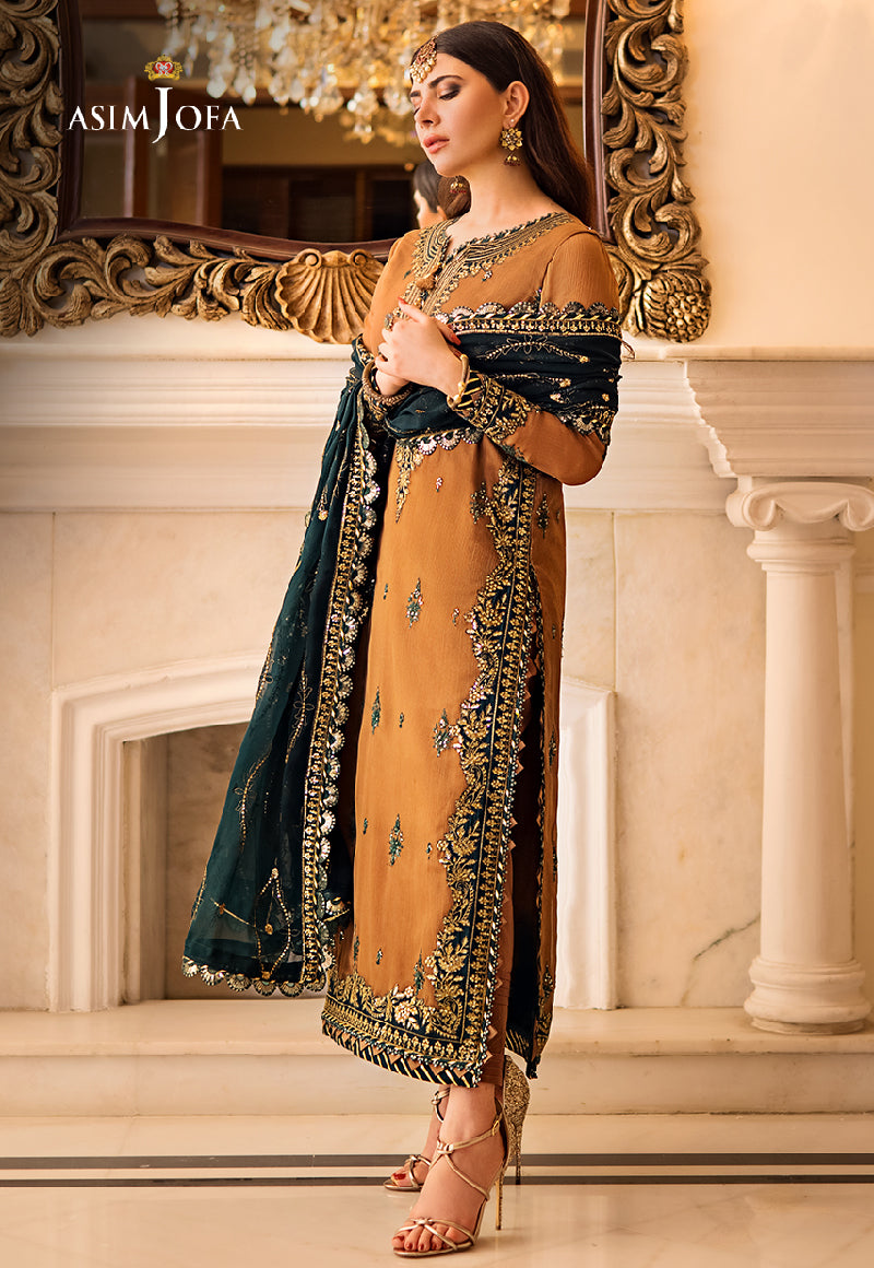 AJZS-09 EMBROIDERED CHIFFON 3 PCS