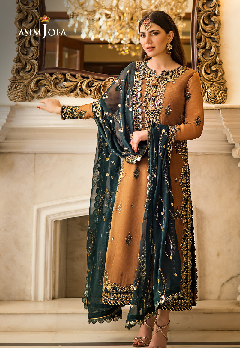 AJZS-09 EMBROIDERED CHIFFON 3 PCS