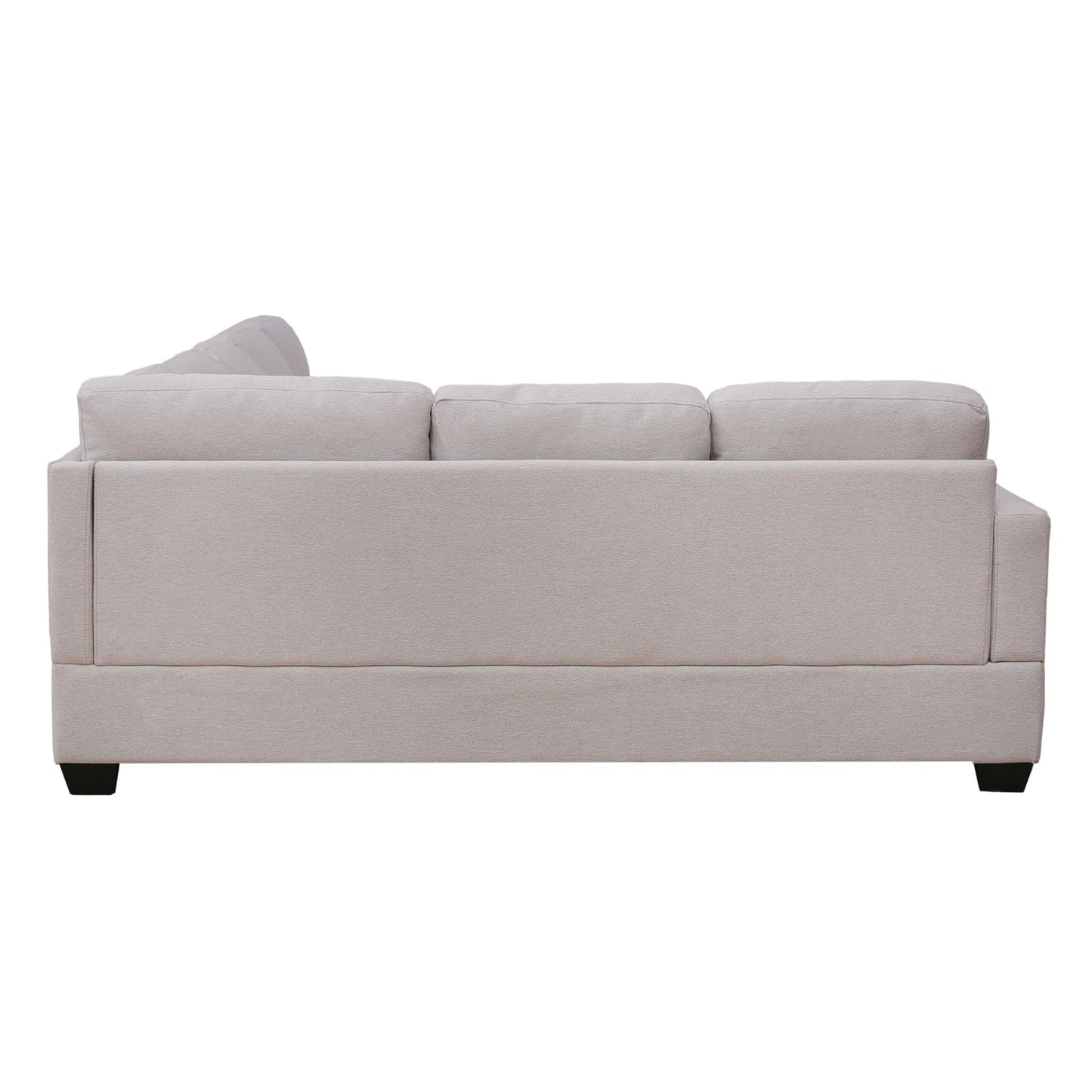 3-Piece U-Shape Sectional Sofa with Chaise Lounge Couch