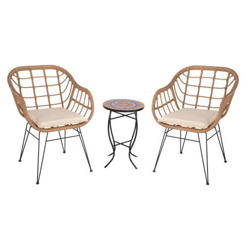 3 Pieces Outdoor Bistro Conversation Set