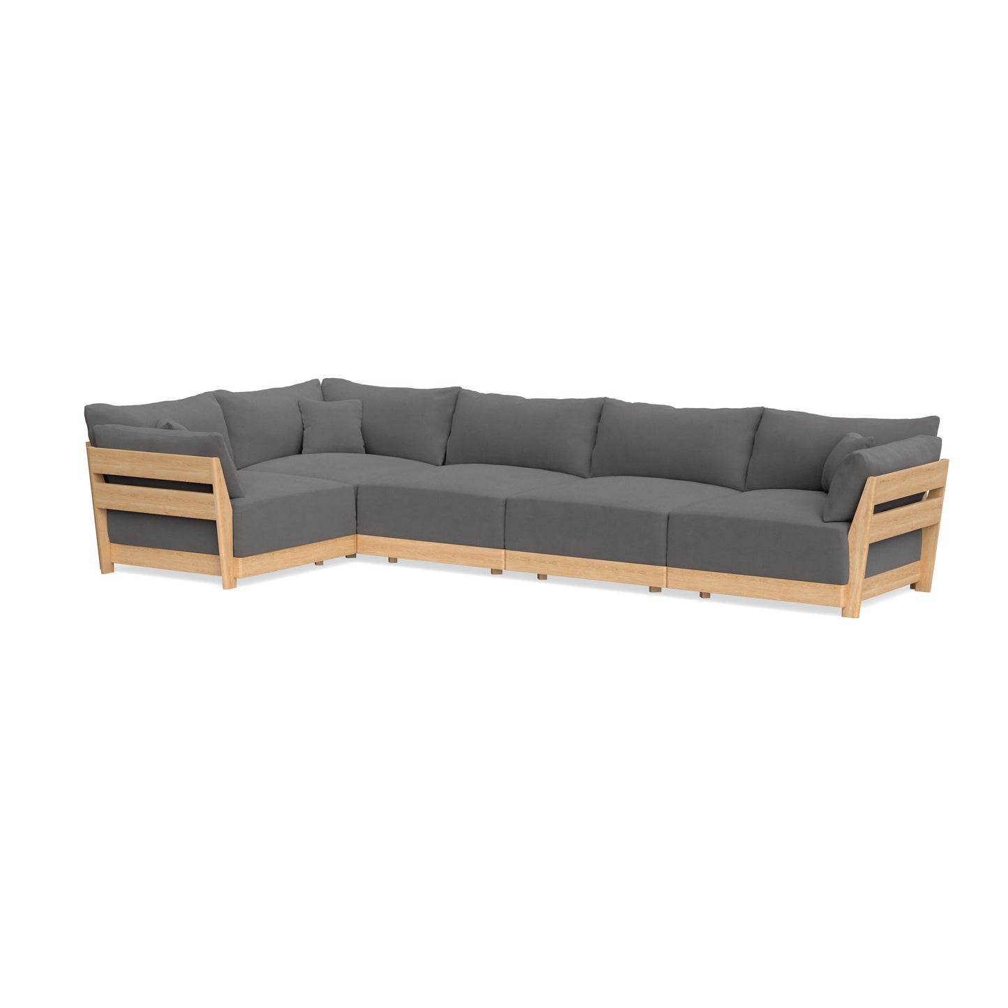 Slipcover Only - Modular Bondi 5-Seater L-Sectional in Burnt Ember
