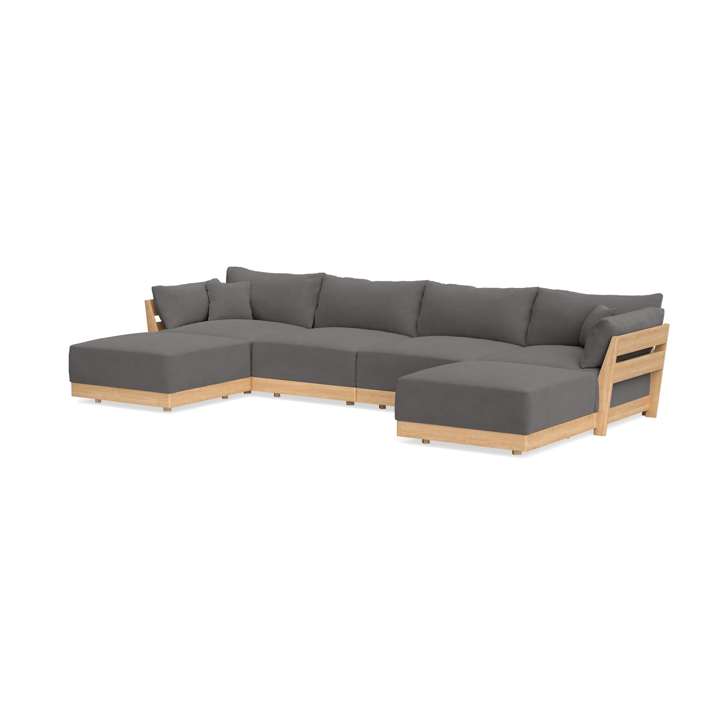 Slipcover Only - Modular Bondi 4-Seater U-Sectional in Burnt Ember