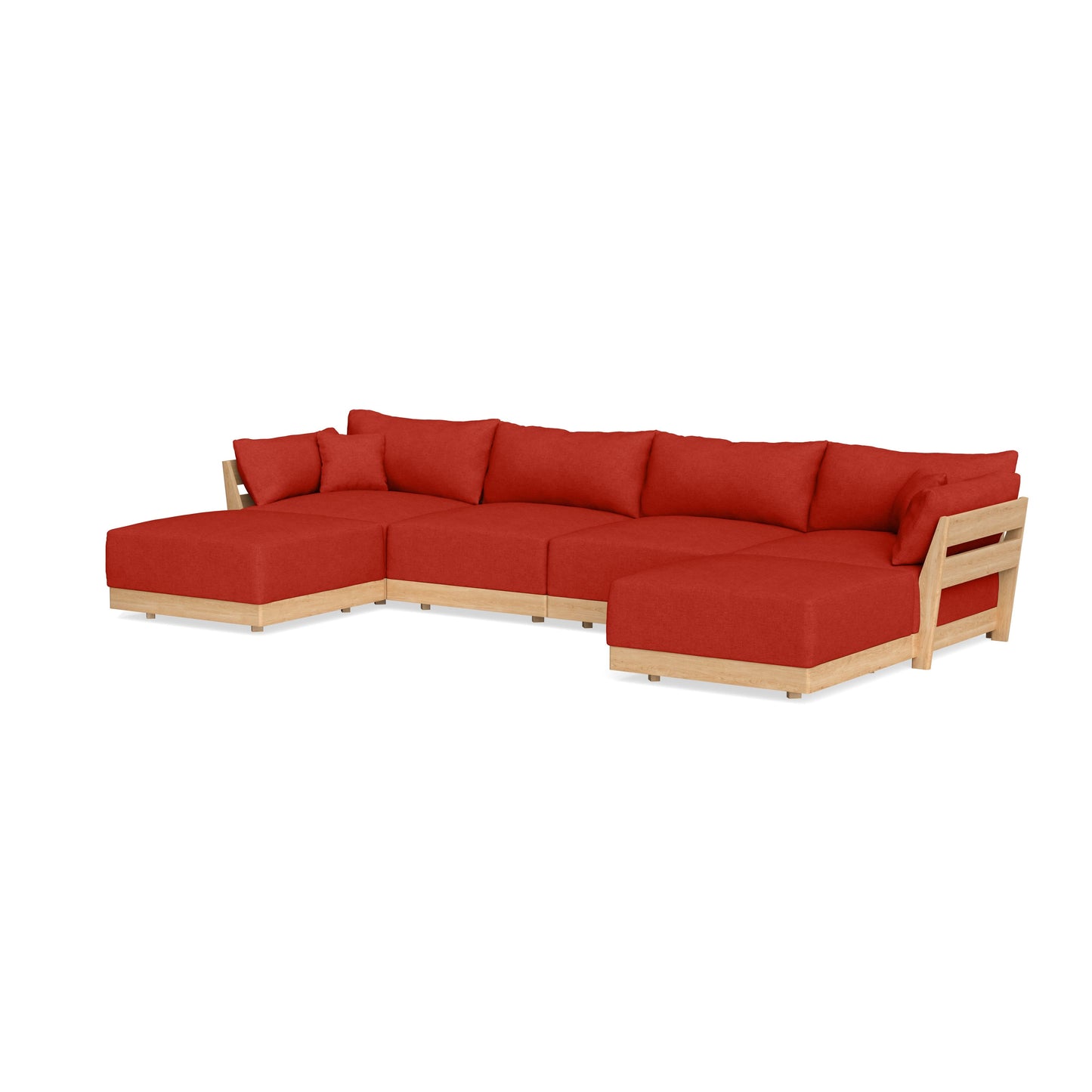 Slipcover Only - Modular Bondi 4-Seater U-Sectional in Cayenne