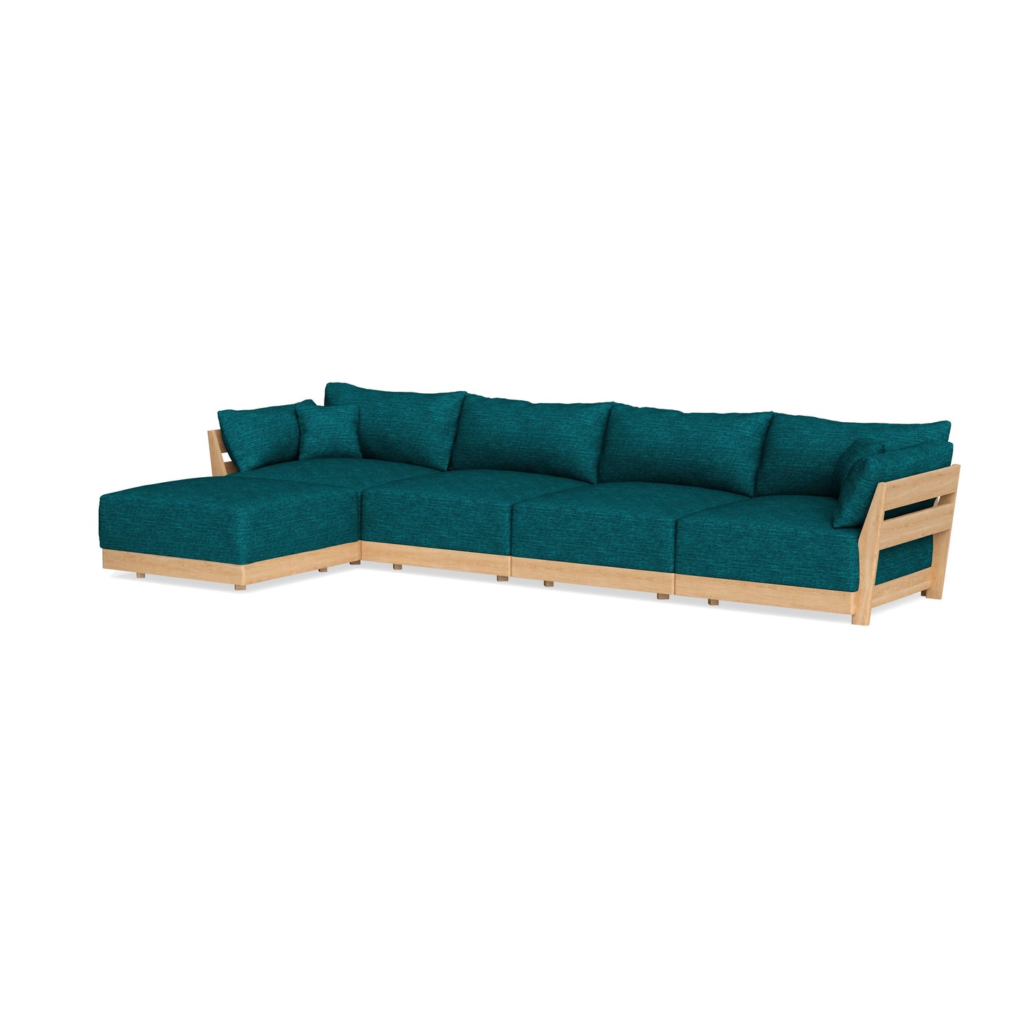 Slipcover Only - Modular Bondi 4-Seater Sectional in Marine Teal