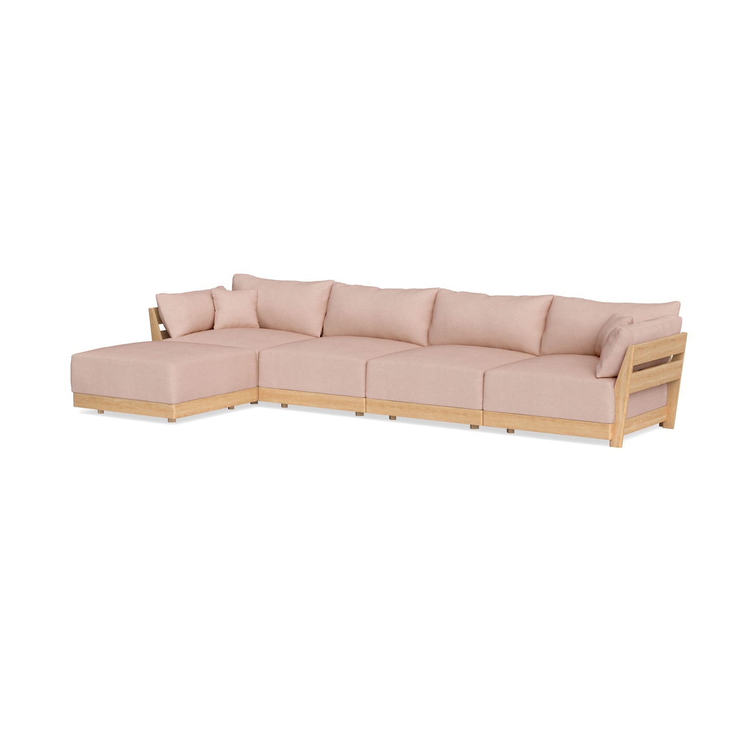 Slipcover Only - Modular Bondi 4-Seater Sectional in Rose Quartz