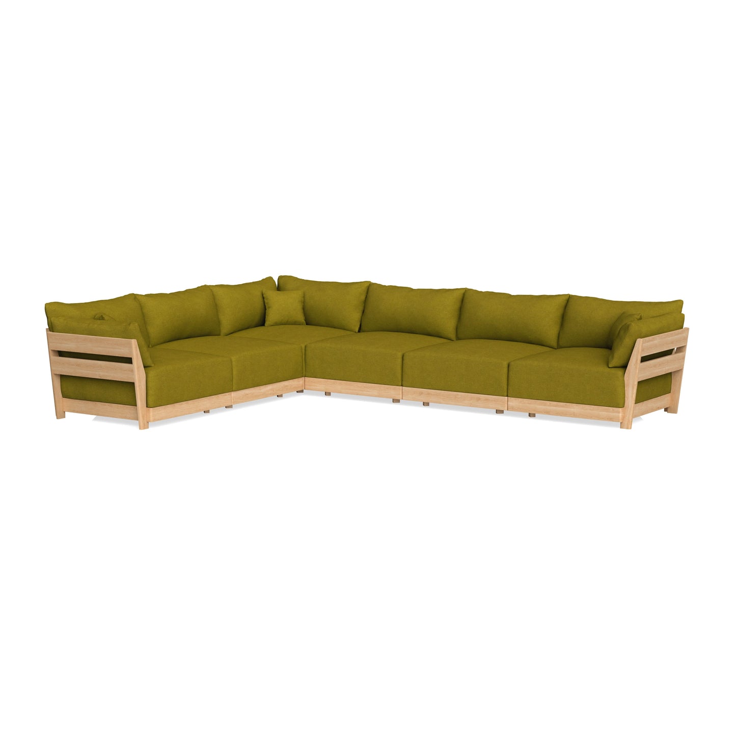 Slipcover Only - Modular Bondi 6-Seater Corner Sectional in Olive Green