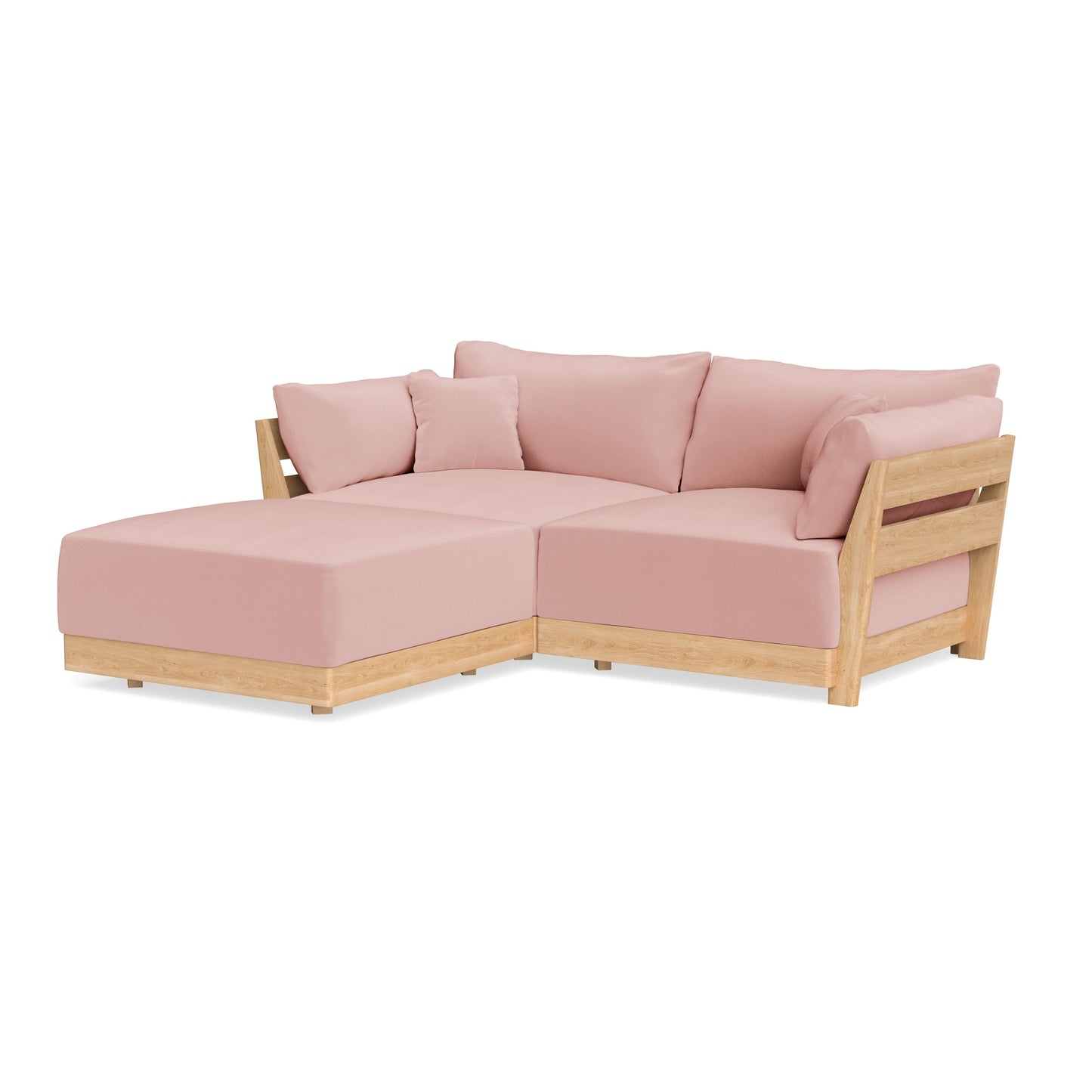 Slipcover Only - Modular Bondi 2-Seater Sectional in Powder Pink