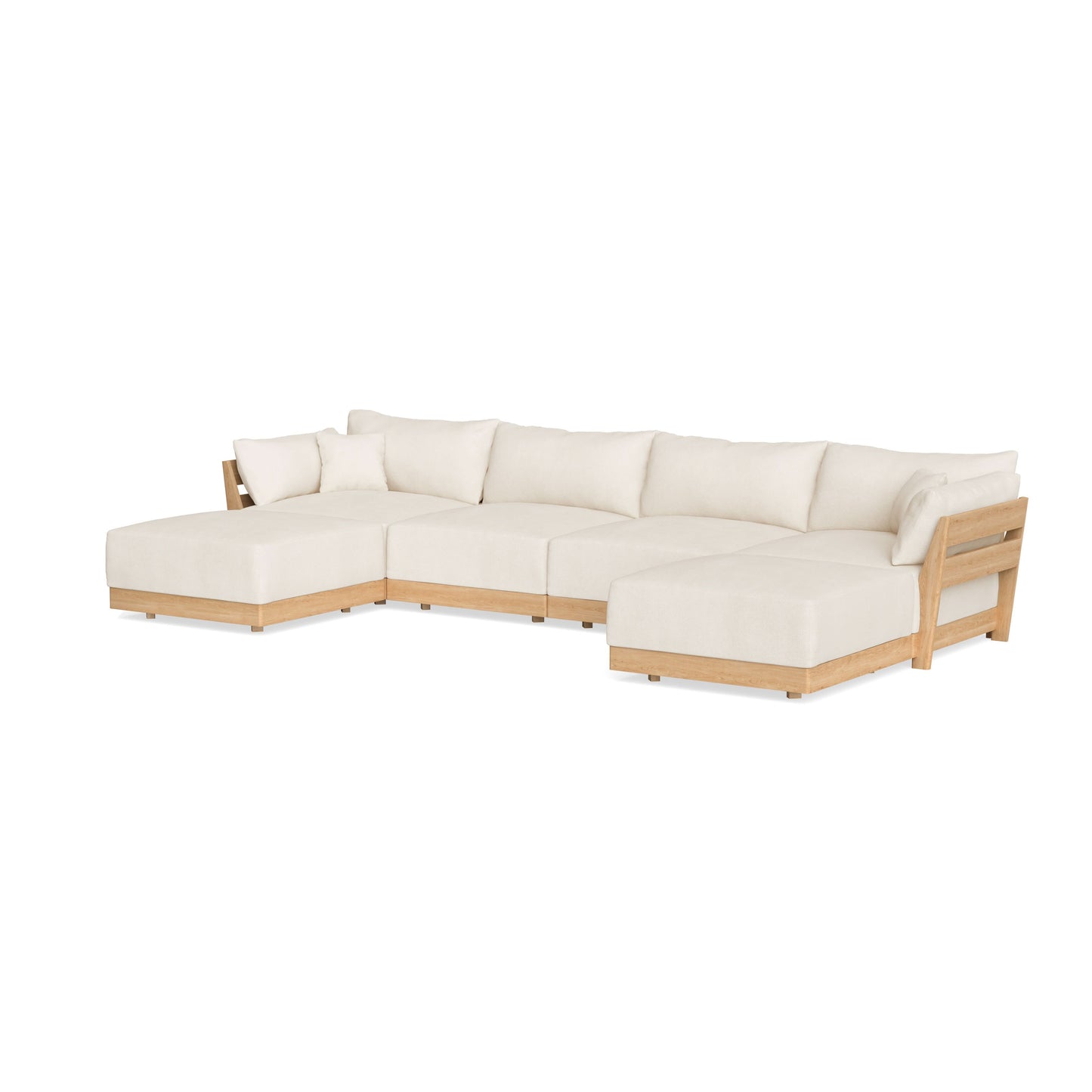 Slipcover Only - Modular Bondi 4-Seater U-Sectional in Powder