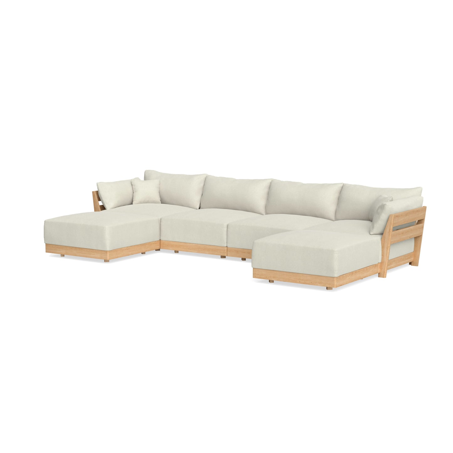 Slipcover Only - Modular Bondi 4-Seater U-Sectional in Eggshell