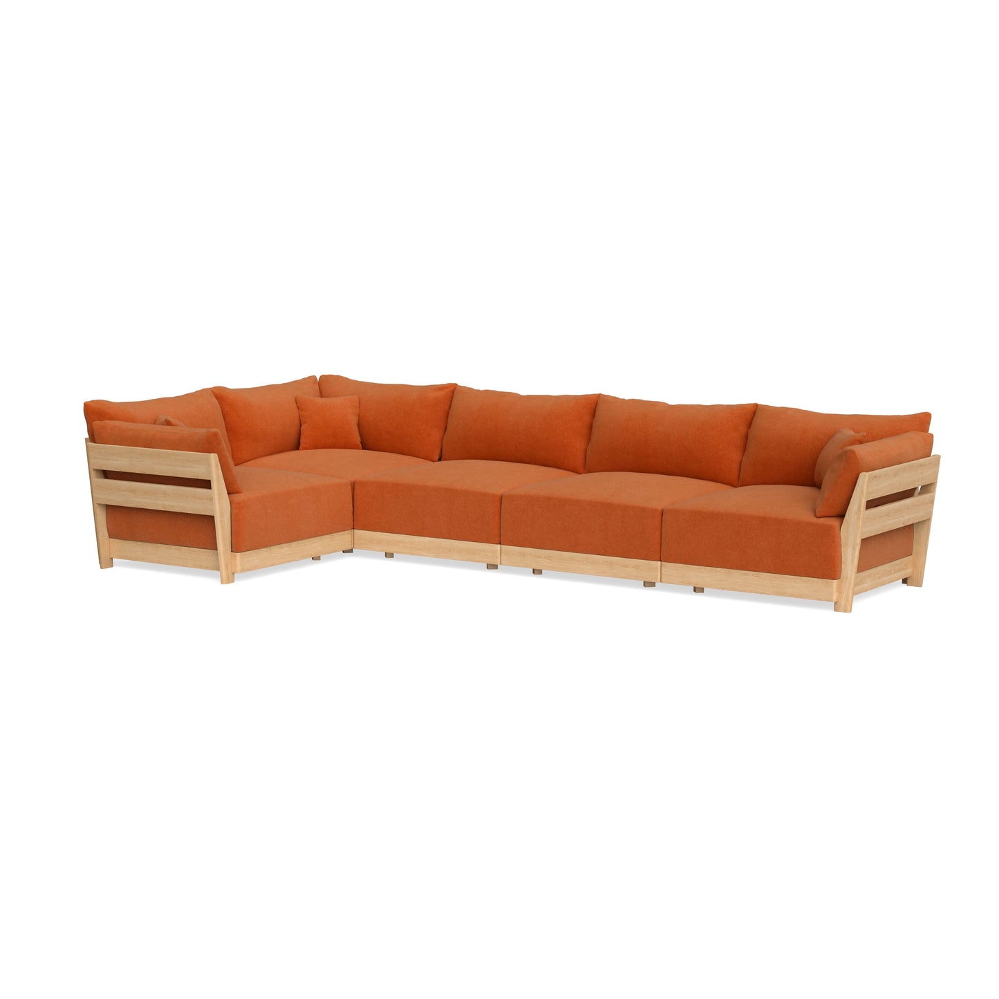 Slipcover Only - Modular Bondi 5-Seater L-Sectional in Terracotta