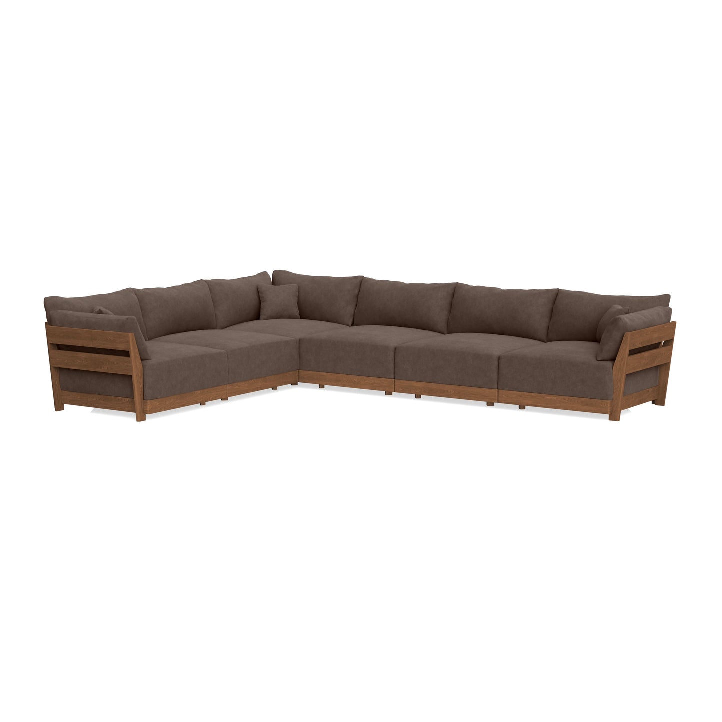Modular Bondi Espresso 6-Seater Corner Sectional in Chocolate | Classic Blend