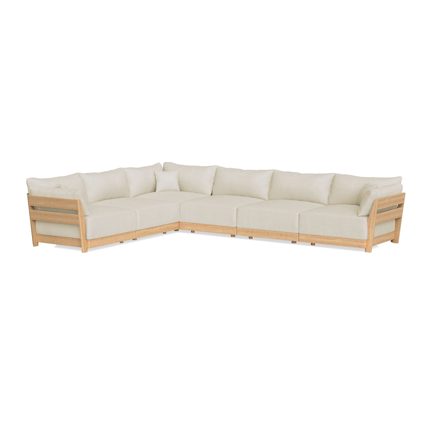 Slipcover Only - Modular Bondi 6-Seater Corner Sectional in Mascarpone