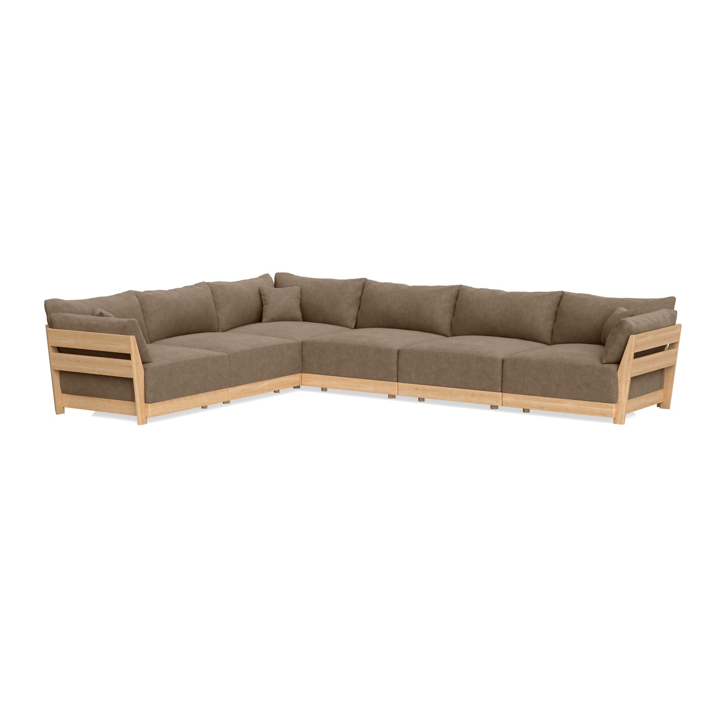 Slipcover Only - Modular Bondi 6-Seater Corner Sectional in Coffee