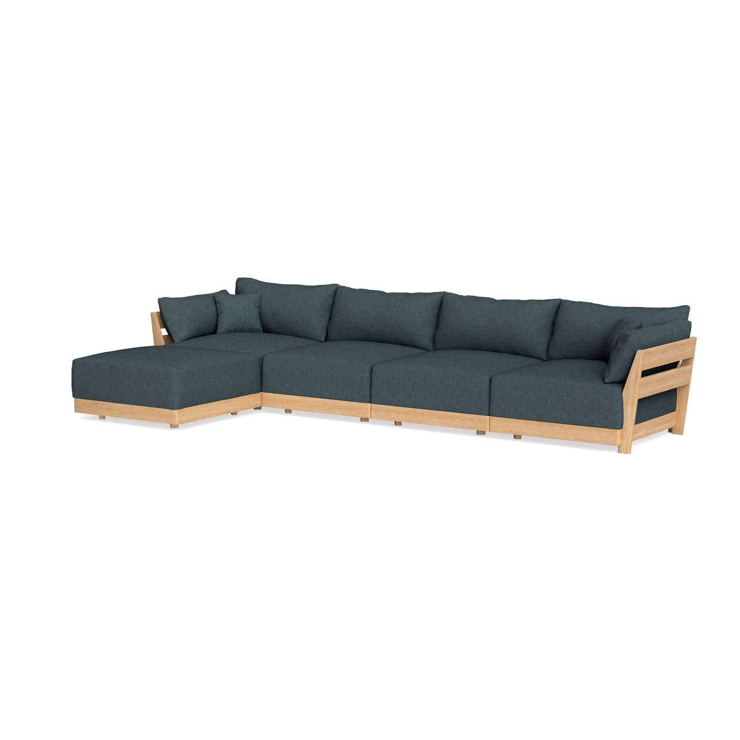 Slipcover Only - Modular Bondi 4-Seater Sectional in Ocean Gray