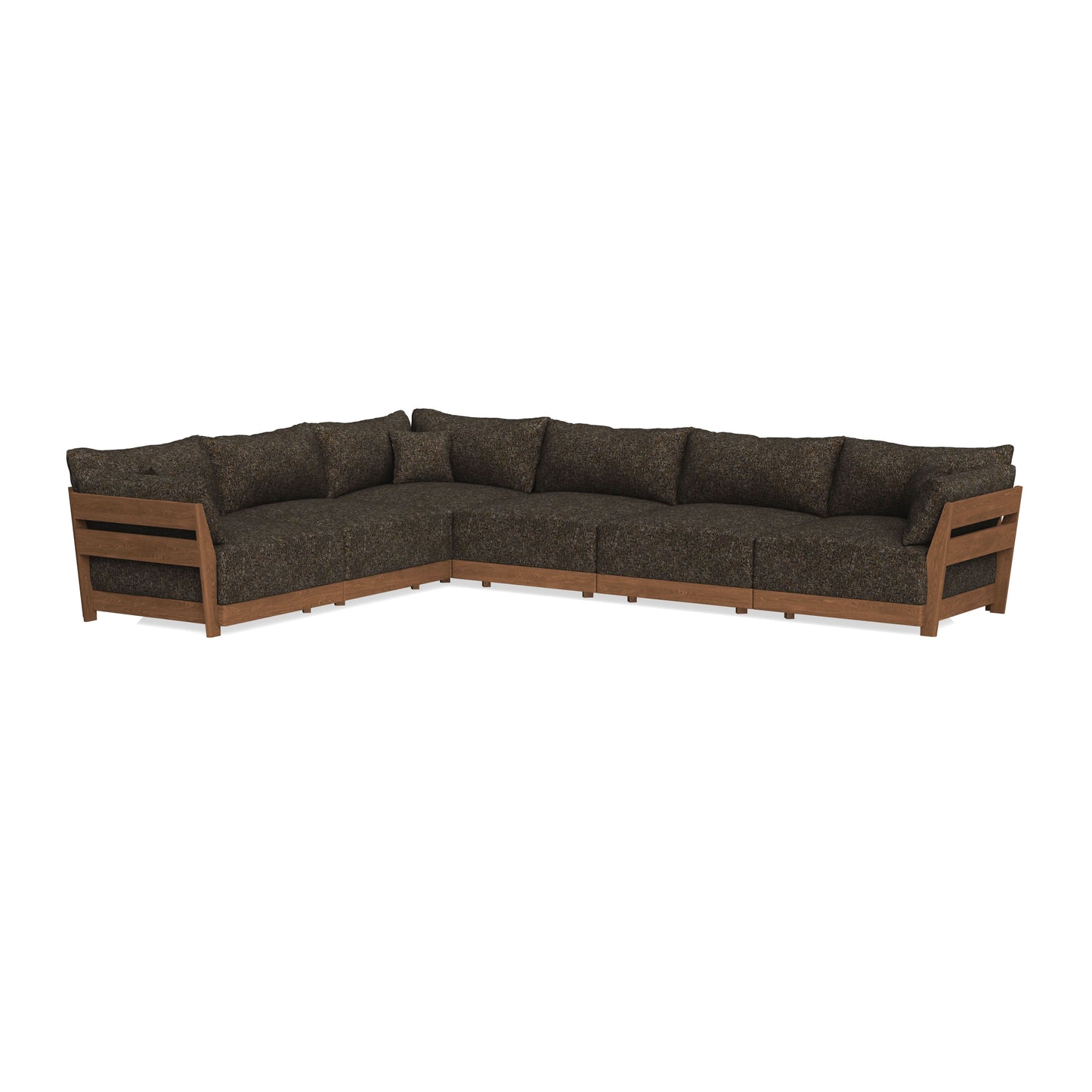 Modular Bondi Espresso 6-Seater Corner Sectional in Phantom | Classic Blend