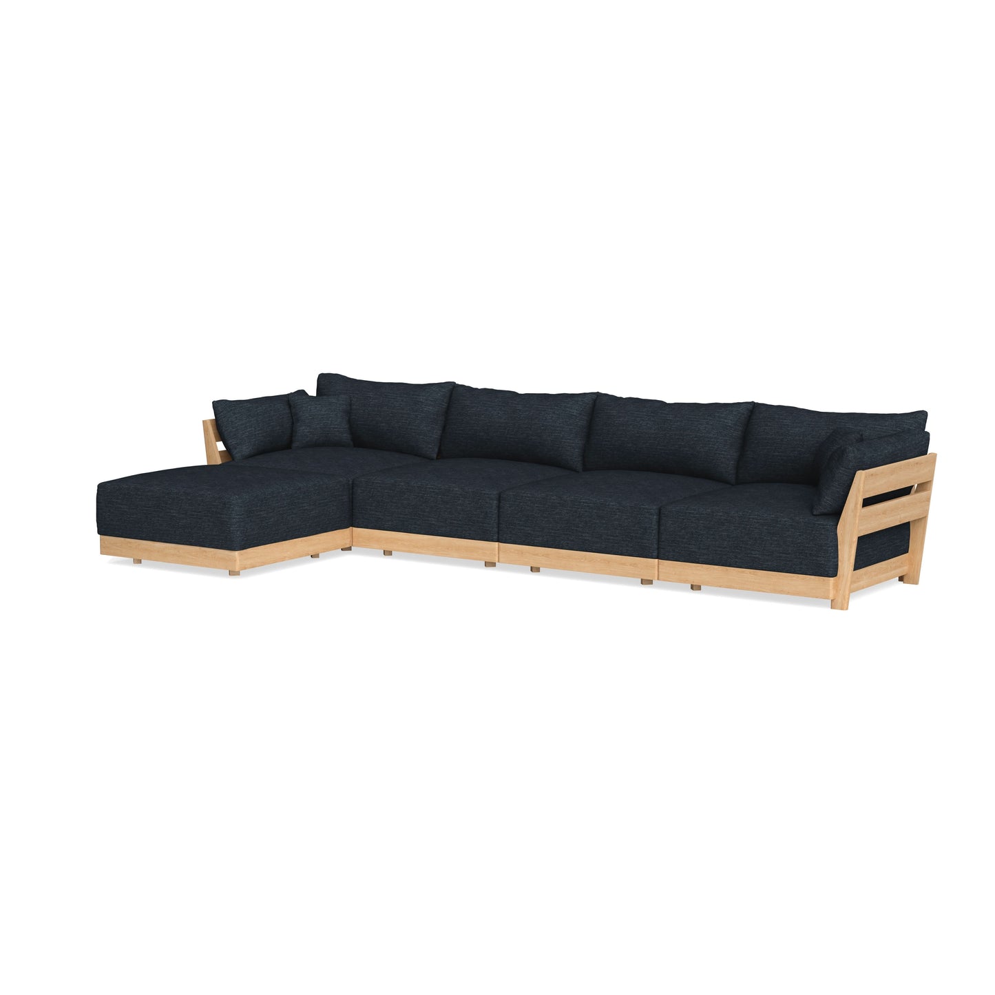 Slipcover Only - Modular Bondi 4-Seater Sectional in Baltic Blue