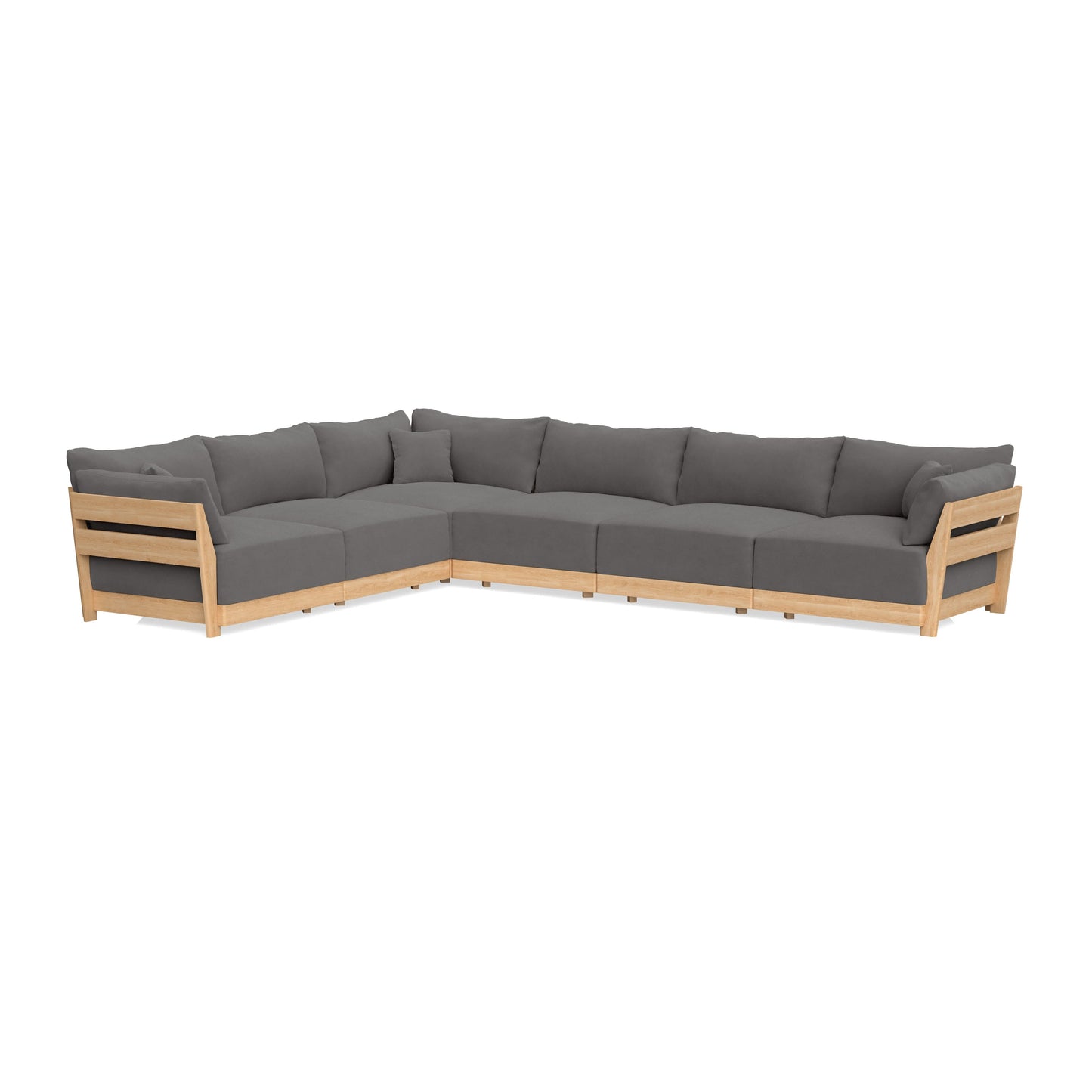 Slipcover Only - Modular Bondi 6-Seater Corner Sectional in Burnt Ember