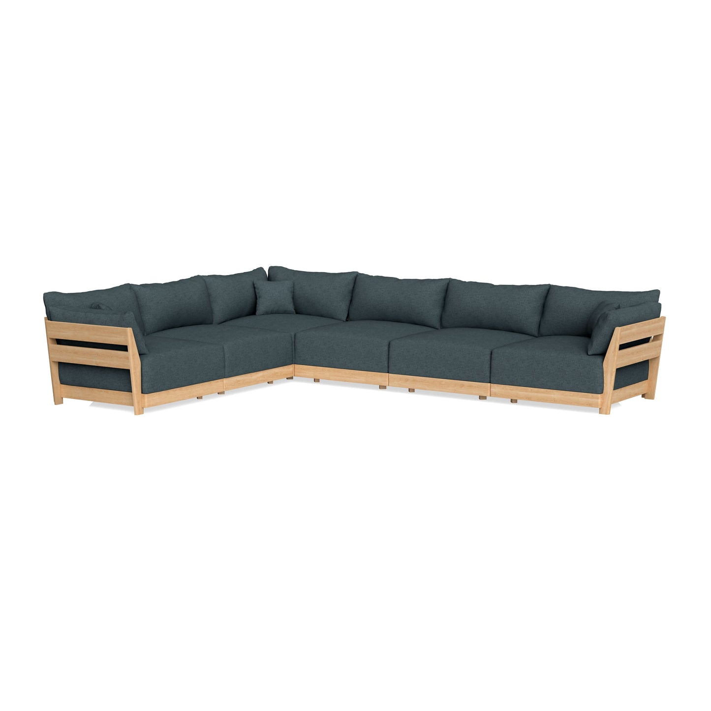 Slipcover Only - Modular Bondi 6-Seater Corner Sectional in Ocean Gray