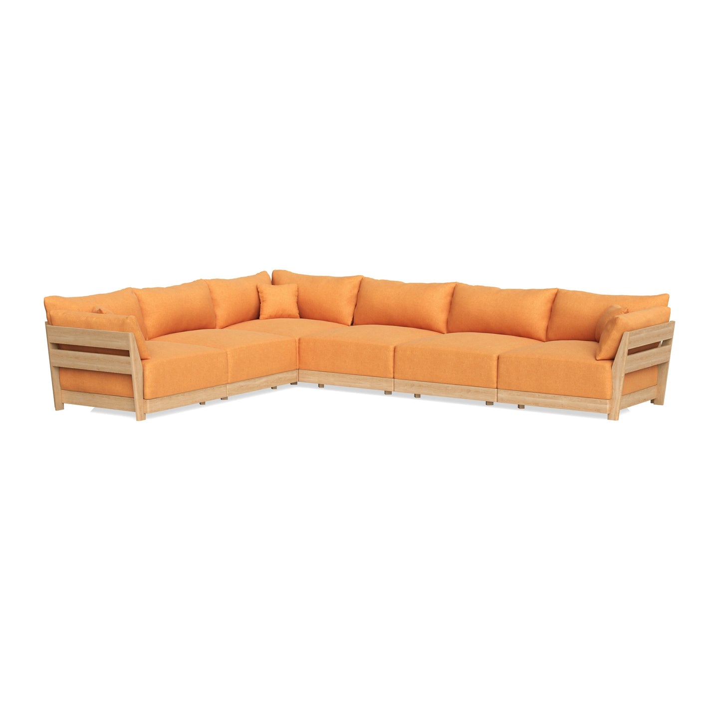 Slipcover Only - Modular Bondi 6-Seater Corner Sectional in Tangerine