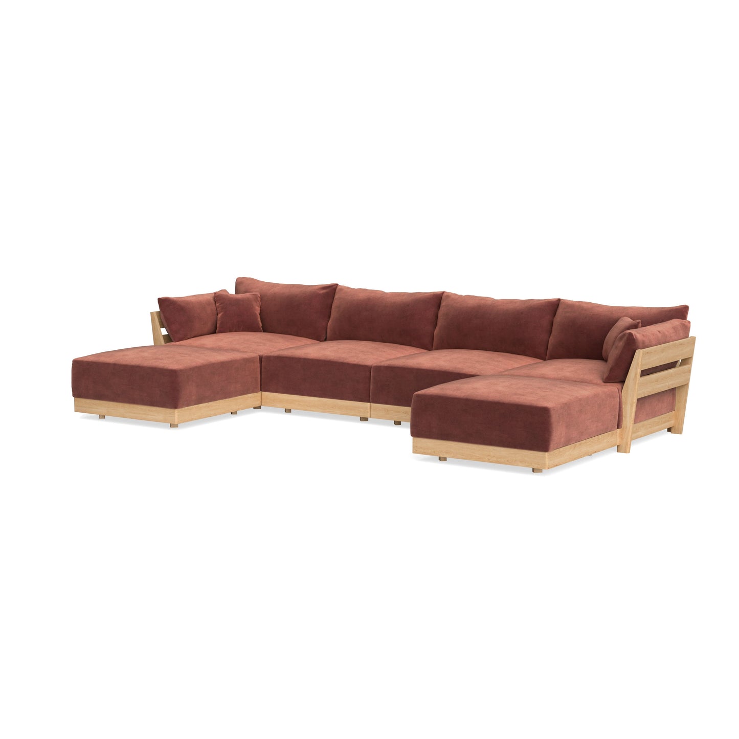 Slipcover Only - Modular Bondi 4-Seater U-Sectional in Spice