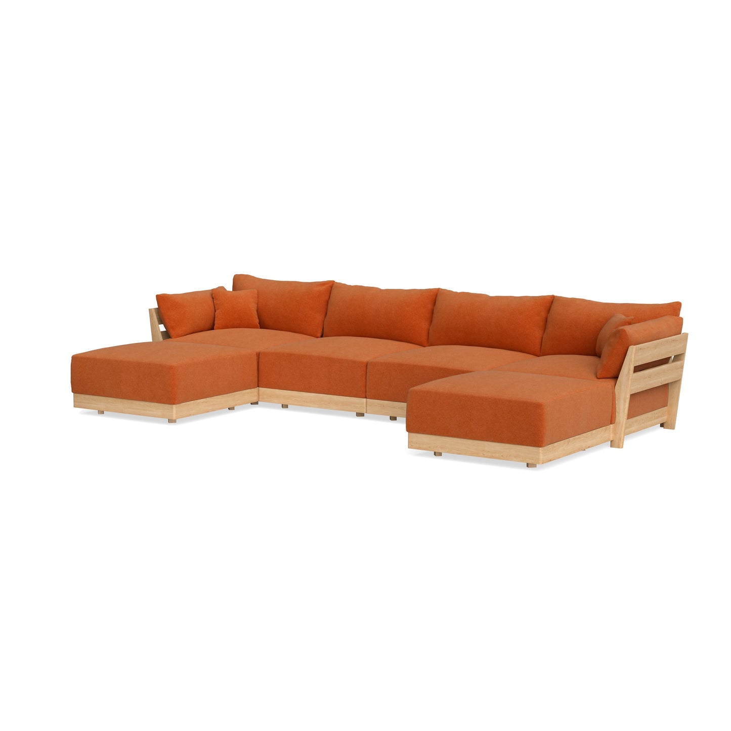 Slipcover Only - Modular Bondi 4-Seater U-Sectional in Terracotta