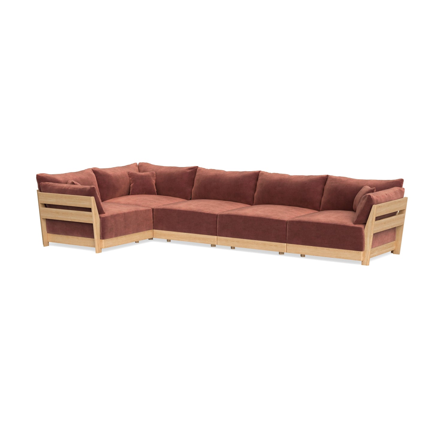 Slipcover Only - Modular Bondi 5-Seater L-Sectional in Spice