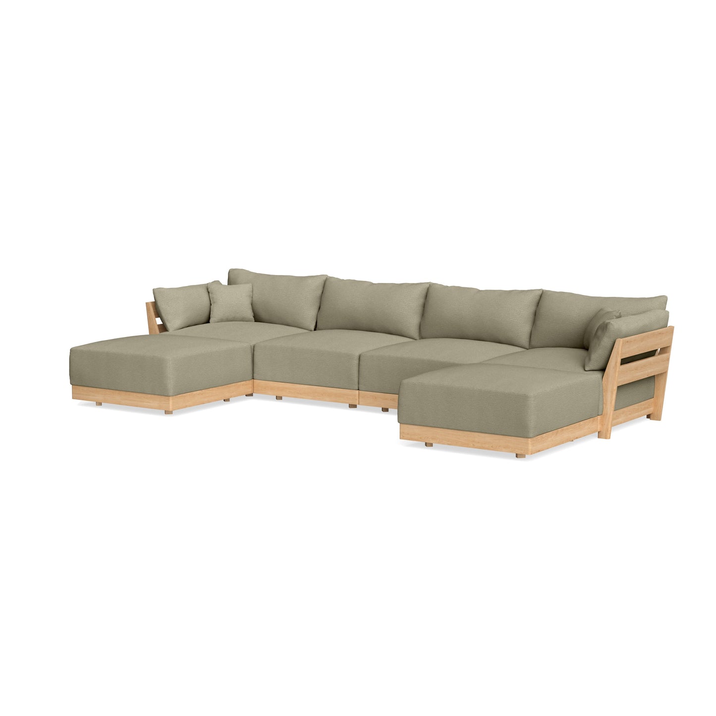 Slipcover Only - Modular Bondi 4-Seater U-Sectional in Cappuccino