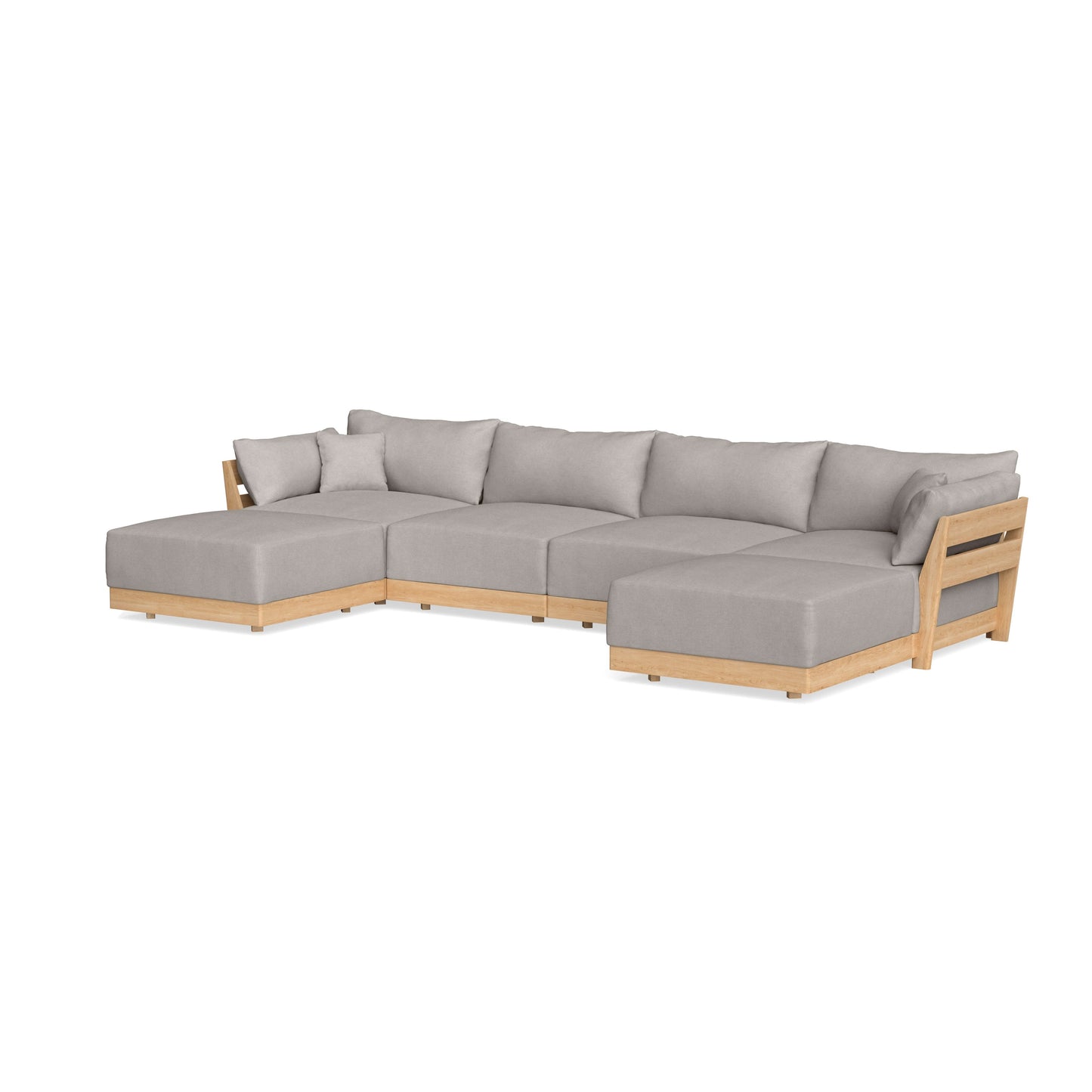 Slipcover Only - Modular Bondi 4-Seater U-Sectional in Cloud