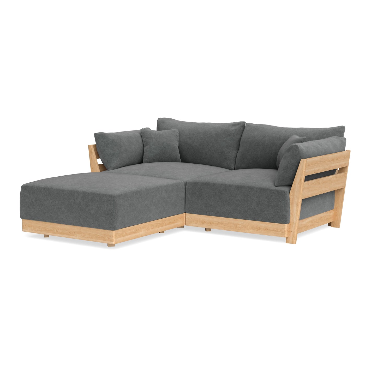 Slipcover Only - Modular Bondi 2-Seater Sectional in Chimney Gray