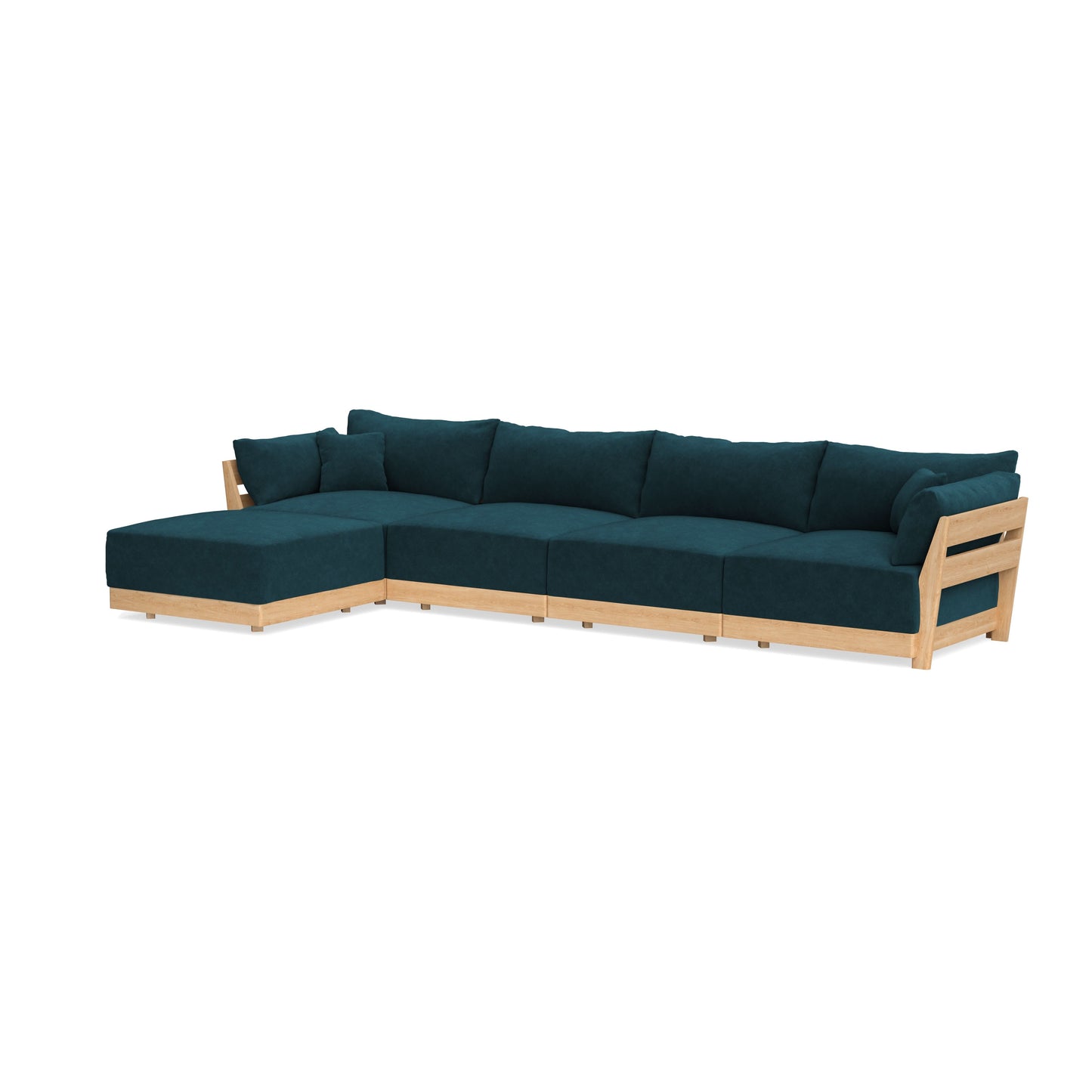 Slipcover Only - Modular Bondi 4-Seater Sectional in Indigo