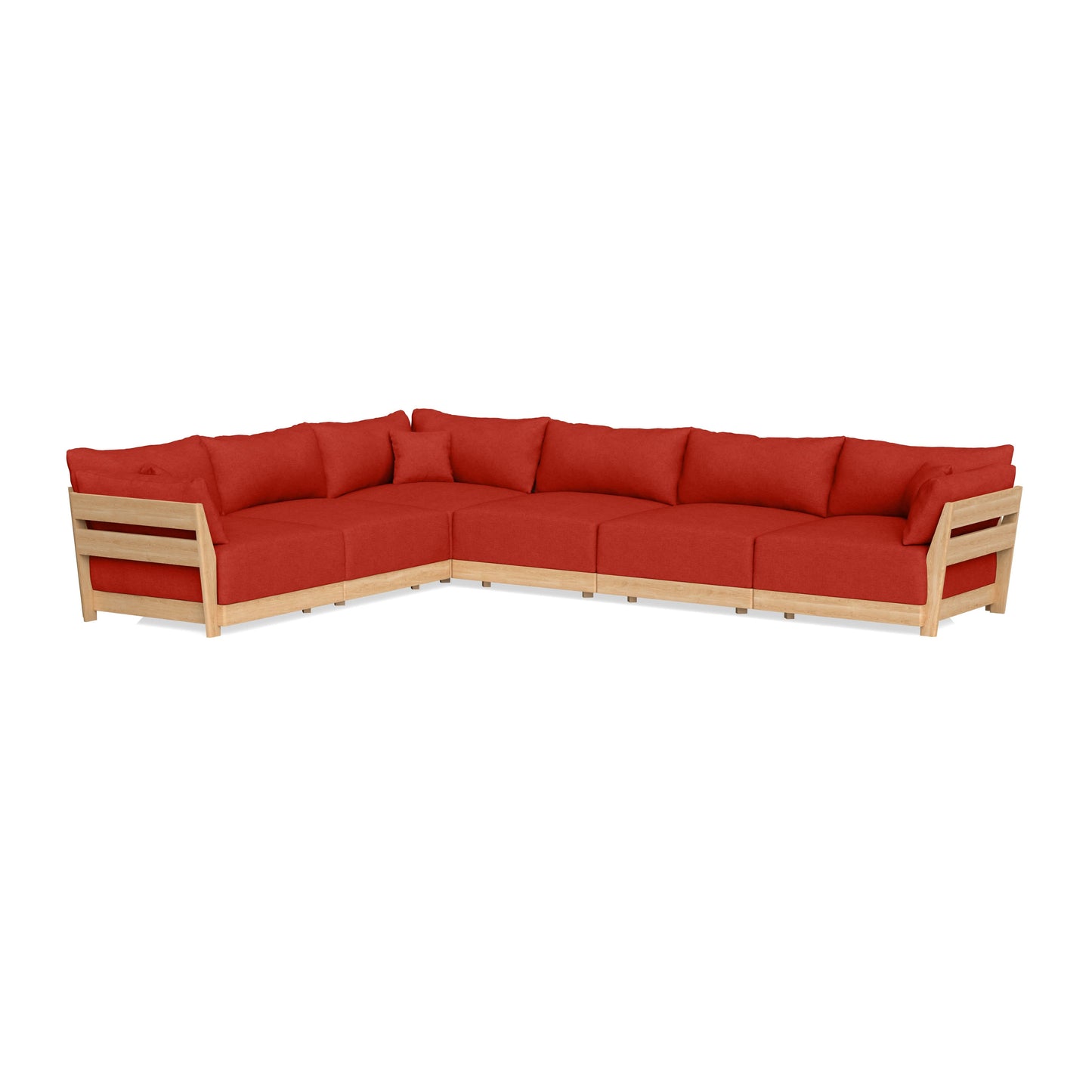 Slipcover Only - Modular Bondi 6-Seater Corner Sectional in Cayenne