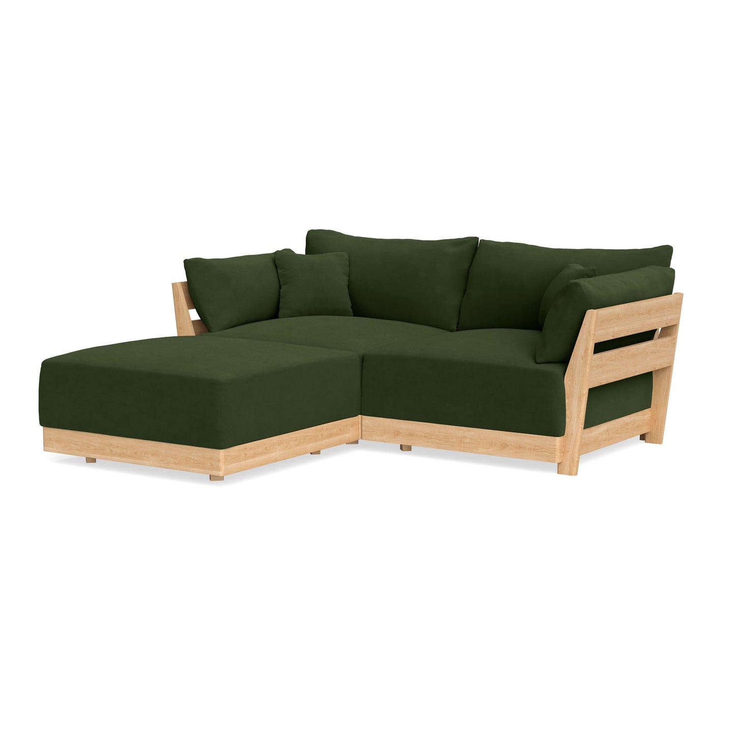 Slipcover Only - Modular Bondi 2-Seater Sectional in Tuscan Green