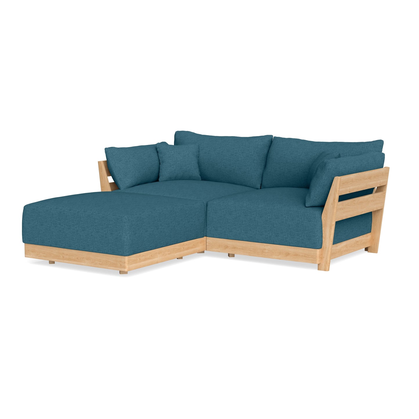 Slipcover Only - Modular Bondi 2-Seater Sectional in Aegean Blue