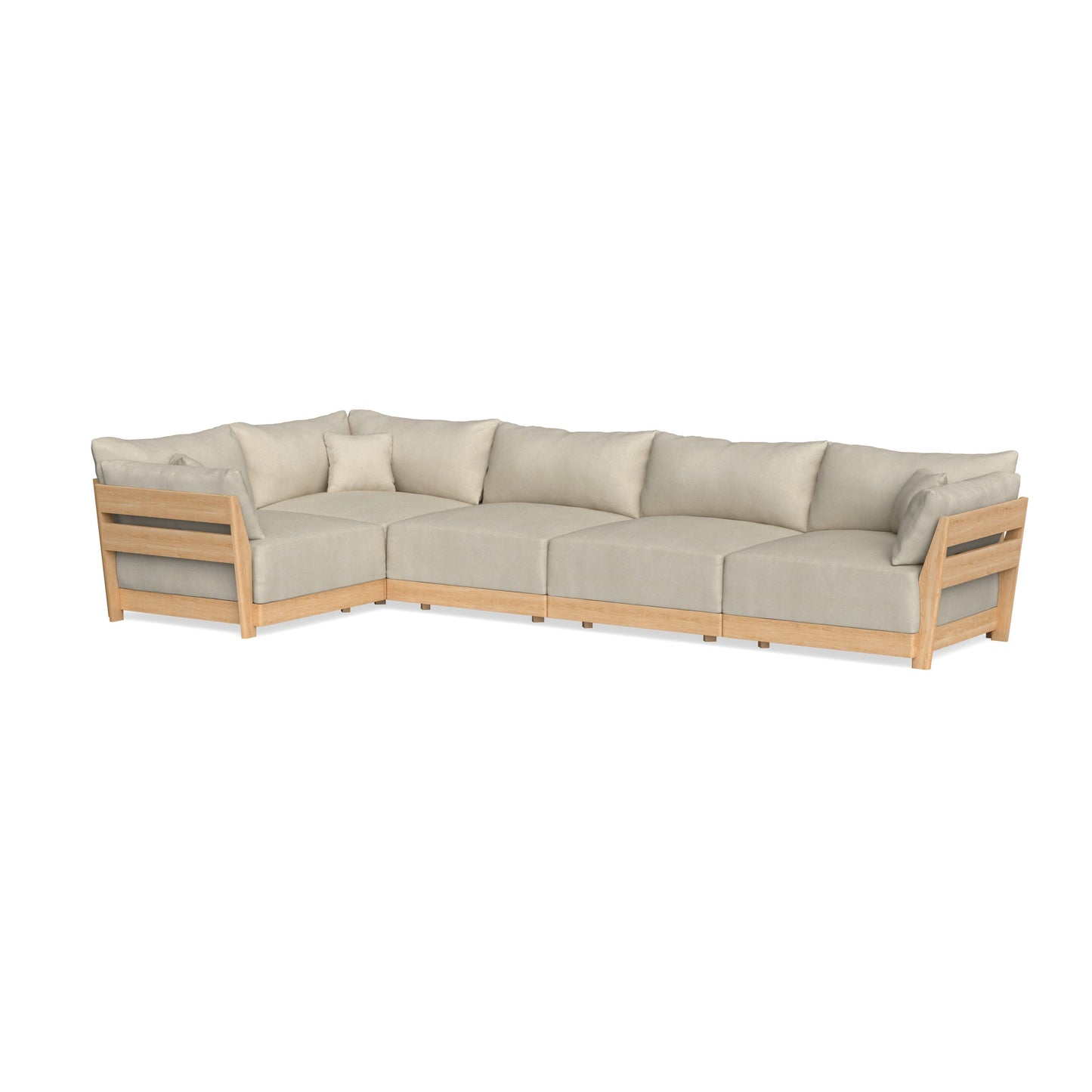 Slipcover Only - Modular Bondi 5-Seater L-Sectional in Almond