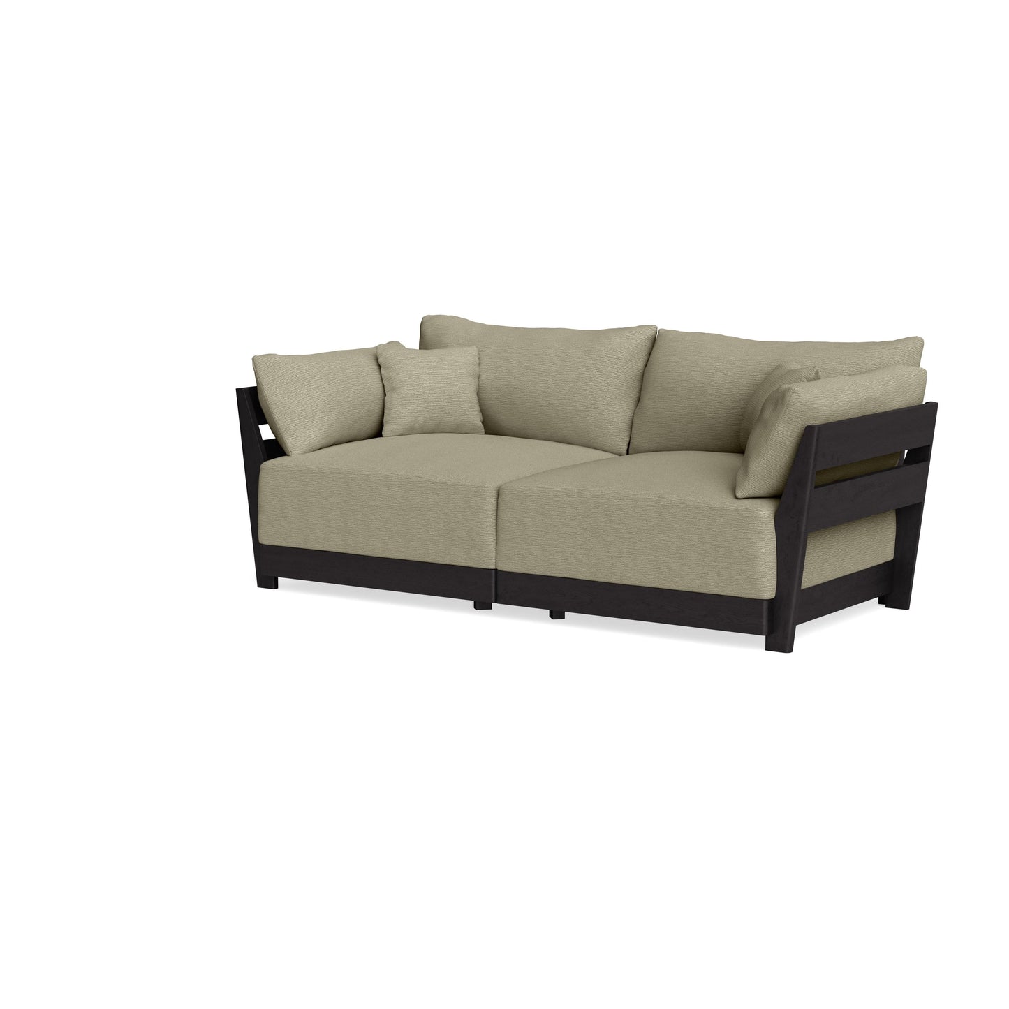 Modular Bondi Black 2-Seater Sofa in Cappuccino | Classic Blend