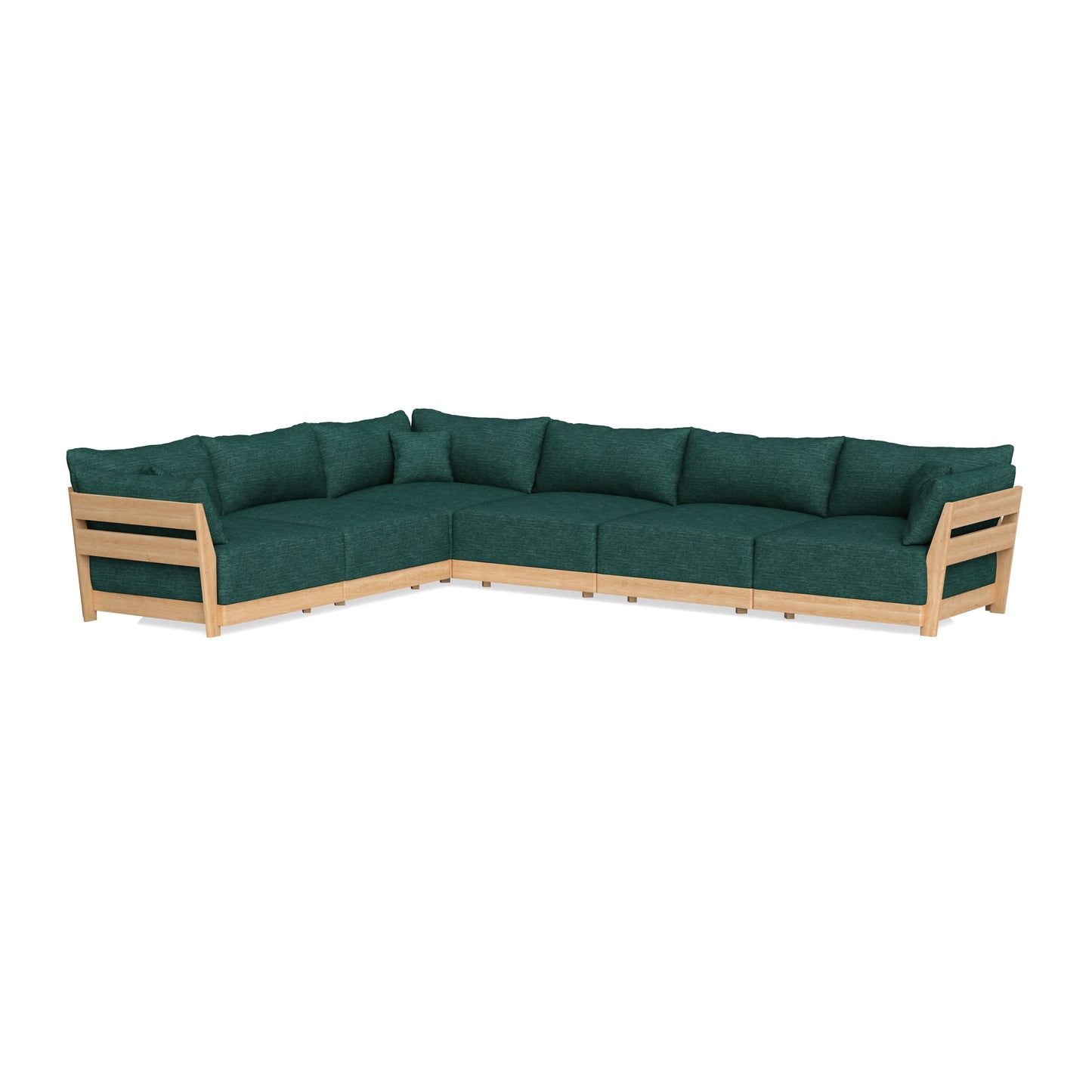 Slipcover Only - Modular Bondi 6-Seater Corner Sectional in Forest Green